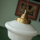 Ljojo Milky White Glass LED Pendant Chandelier - Modern Home Decor Light