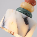Colorful Natural Stone Pendant Lamp Red Yellow Green E27 Ljojo Kitchen Bedside Lighting