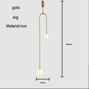 Ljojo Minimalist Line LED Pendant Light for Living Room and Bedroom