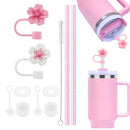 Ljojo 11Pcs Cup Accessories Set: Silicone Straw Stopper, Reusable Straw, Cleaning Brush - 40oz 30oz