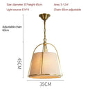 Modern LED Pendant Chandelier Fabric Light Fixture for Bedroom Dining Room by Ljojo
