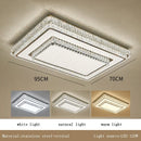 LED Crystal Ceiling Light Modern Rectangle Living Room Decor De Techo Luxury Lamps by Ljojo