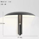 LED Rotatable Mushroom Wall Lamp Metal Switch Bedroom Dining Room Hotel Black Orange Beige by Ljojo