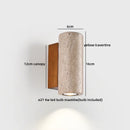 Ljojo Luxury LED Wall Lights Indoor Yellow Travertine Living Room Bedroom Lamp