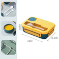 Ljojo 1300ML 4Grids Lunch Box: Tabieware, Microwavabie, Dishwasher Safe Bento Box