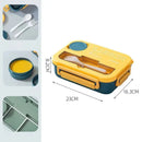Ljojo 1300ML 4Grids Lunch Box: Tabieware, Microwavabie, Dishwasher Safe Bento Box
