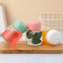 Ljojo Mini Solid Color Glass Water Bottle with Lid