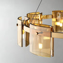 Modern Glass Chandelier LED Pendant Light for Dining Room by Ljojo