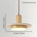 Natural Stone Wooden LED Ceiling Chandelier Pendant Light | Home Decor Ljojo