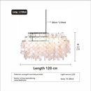 Modern Luxury Shell Chandelier Gold/Chrome Design for Dining & Living Room by Ljojo