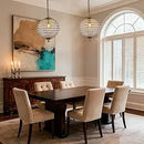Nordic Round Crystal LED Pendant Light for Home Decoration by Ljojo