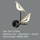 Ljojo Magpie Bird LED Wall Sconces Aluminum Alloy Wall Lamps