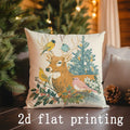 Festive Animal & Ornament Pillow Covers by Ljojo - Sofa Bedroom Car Cushion Cover