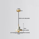 Ljojo Marble Copper LED Pendant Lamp for Modern Interiors