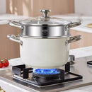 Ljojo 304 Stainless Steel Non-stick Soup Pot with Lid - Induction Cooker & Gas Stove Compatible