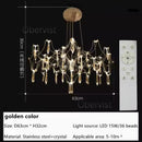 Nordic Modern Luxury Crystal Chandelier LED Light - Ljojo Decorative Firefly Light