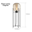 Ljojo Luxury Glass Floor Lamp LED Bedside Table Light Modern Nordic Minimalist Style