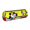 Ljojo Mickey Mouse Minnie Leather Pencil Case: Big Capacity Student School Gift