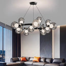 Glass Ball Chandelier Dimmable Modern Home Decor for Living Room by Ljojo