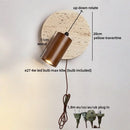 Ljojo LED Wall Lamp Bedroom Bedside Up Down Rotate Stair Light
