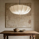 Nordic Wabi Sabi Fabric Led Pendant Light French Cream Style Cloth Bedroom E27 Hanging Lamp Lighting Living Room Decor Fixtures