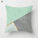 Ljojo Mint Green Blue Geometric Cushion Cover Modern Home Decor
