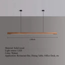 Ljojo Walnut Wood LED Pendant Lights Chandelier for Living Room Home Decoration