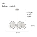 Ljojo Minimalist LED Ceiling Chandelier Pendant Light Fixture High-End Bauhaus Design Art