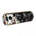 Ljojo Mickey Mouse Minnie Leather Pencil Holder Bag for Students School Gift