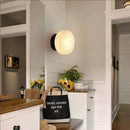 Ljojo Spanish Marble Round Wall Lamp - Modern Nordic LED Light for Living Room & Bedroom