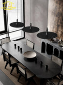 Ljojo Minimalist Black Flying Saucer Pendant Light LED GU10 Home Decor Study Bar Restaurant