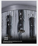 Ljojo Crystal Glass Chandelier - Stunning Light Luxury E14 Chandelier for Dining Room and Bedroom