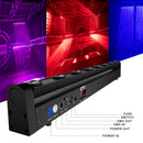 Ljojo™ 8x12W RGBW Multicolor LED Bar Beam Moving Head Light Beams DJ Setups