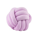 Cream White Art Deco Striped Knot Pillow - Handmade Soft Modern Cozy Decor for Home & Sofa.rm Ljojo