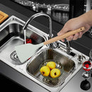 Ljojo 12PCS Silicone Kitchen Utensils Set with Wooden Handle - Non-Stick Cookware & Egg Beaters