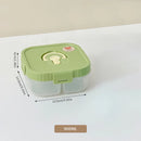 Ljojo Divided Lunch Box: Leakproof Portable Container for Salad, Fruit, and Bento