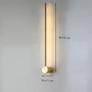 Linear LED Wall Lamp Modern Minimalist Gold White Sconce 100cm120cm for Bedroom Living Room