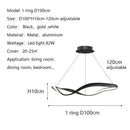 LED Circular Minimalist Pendant Light Luxury by Ljojo | Designer Nordic Dining Room Lamp