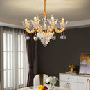 Crystal Luxurious European Style Pendant Lamp French Atmosphere Living Room Dining Light Ljojo