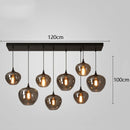 Modern LED Pendant Light Glass Chandelier for Living Room & Bedroom by Ljojo