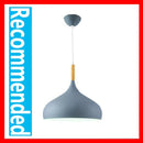 Nordic Colored Chandelier Wooden Pendant Light LED Lamp Single Head Aluminum Children Room Ljojo