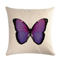 Butterfly Cotton Linen Throw Pillow Cover for Home & Car Decor - Ljojo