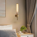 Clear Glass Gold Brass Wall Light Ljojo Sconce - Elegant Indoor Bedroom Foyer Lamp