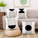 Ljojo Minimalist Round Printed Pillowcase Cover