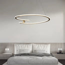 Nordic Simple Gold Ring LED Pendant Light for Living Room | Ljojo Chandelier Lighting