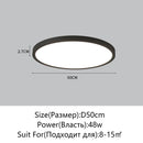 Ljojo LED Ceiling Light: Remote Dimming Modern Fixture for Home Decor