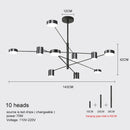 Nordic Minimalist LED Chandelier Living Room Modern Home Indoor Decoration Ljojo