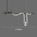Nordic Hose LED Chandelier for Kitchen Dining Living Room - Minimalist Home Decor by Ljojo