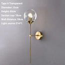 SANDYHA Modern Glass Wall Lamp | Nordic Bedroom Light for Home Decor | Ljojo