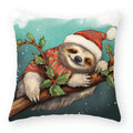 Christmas Cartoon Animal Printed Pillowcase by Ljojo: Decorative Throw Cover for Sofa, Living Room, Cushion